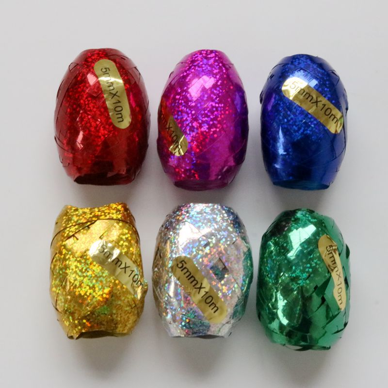 Suministros de boda al por mayor en forma de huevo globo cinta corbata globo cuerda láser globo color cinta 6/paquete gran cantidad y excelente precio