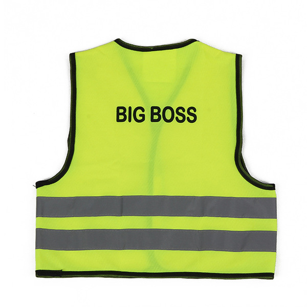 Knitted retroreflective children's safe vest
