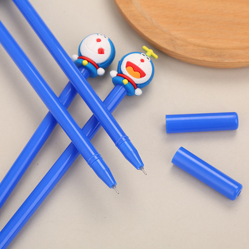 Creative Stationery Cartoon Jingle Cat Gel Pen Cute Student Anime Water Pen Doraemon Gel Pen Manufacturer Wholesale