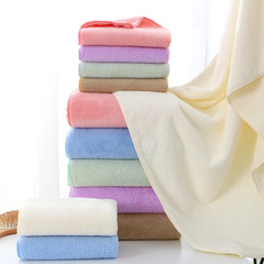 Manufacturer direct supply thick high-density coral fleece bath towel with logo available for home use, high-density soft absorbent coral fleece