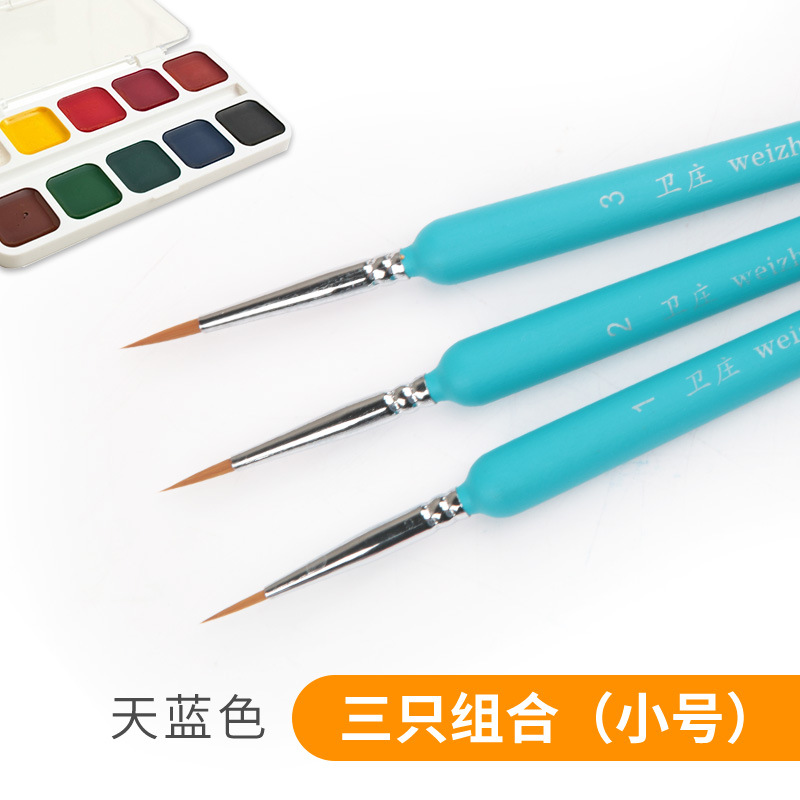 Lobo pelo ultrafino dibujo línea gouache color dibujo pluma 00000 gancho línea pluma solo estudiante de arte de uñas