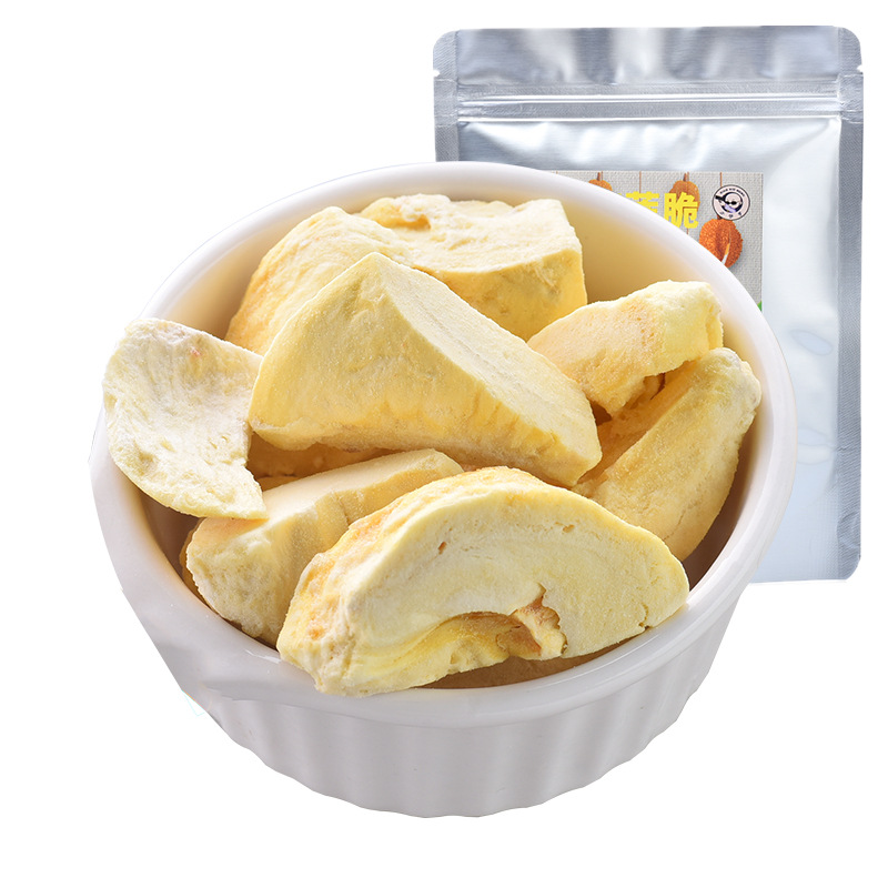 Dried Durian 500g, Thai Monthong Durian Crispy Chunks, Non-Katsanong, Wholesale Dried Fruit Snack