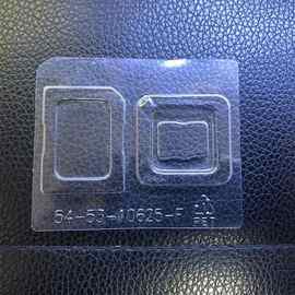 专业定 制优盘内存卡吸塑 定 做U盘TF纸盒 TF/SD双卡密封吸塑收纳