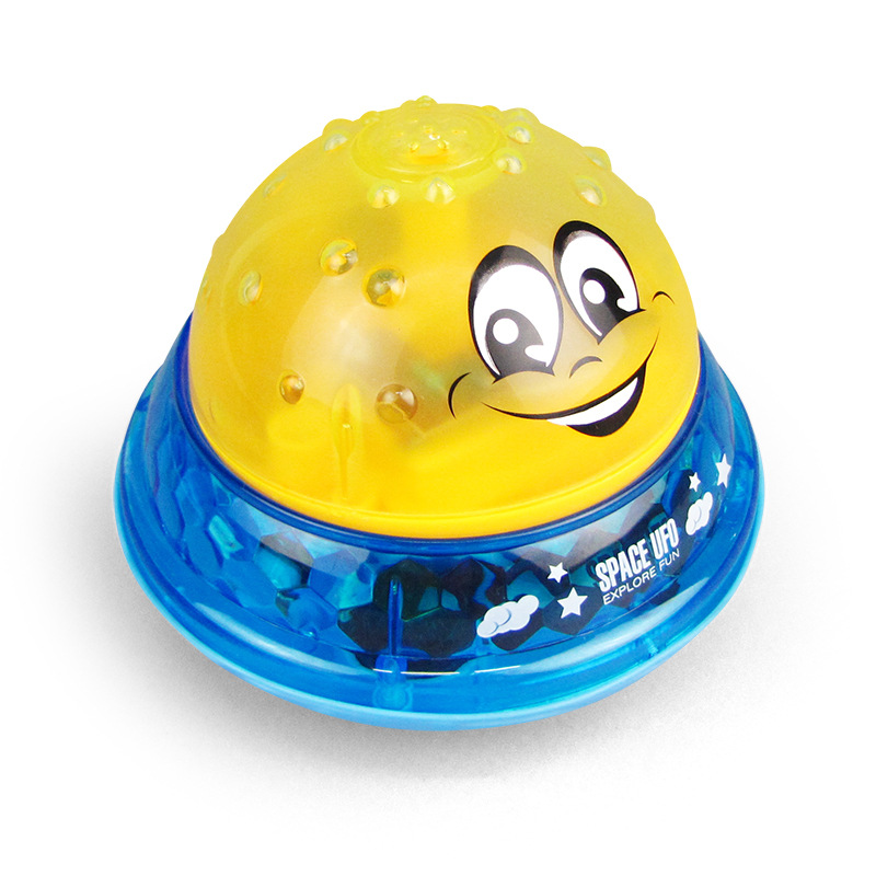 Tiktok mismo estilo infantil inducción eléctrica Bola de pulverización de agua música ligera bebé baño de agua juguetes de baño al por mayor