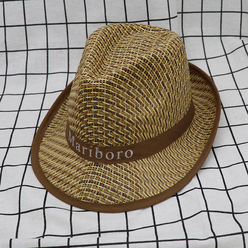 Cappello da cowboy vintage uomo in paglia a tesa larga per mare_voghion.com