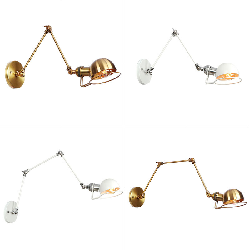 Creative New Modern Left and Right Rotating Retro Simple Iron RH Bar Internet Cafe Bedside Modern Long Arm Wall Lamp Creative New Modern Left and Right Rotating Retro Simple Iron RH Bar Internet Cafe Bedside Modern Long Arm Wall Lamp