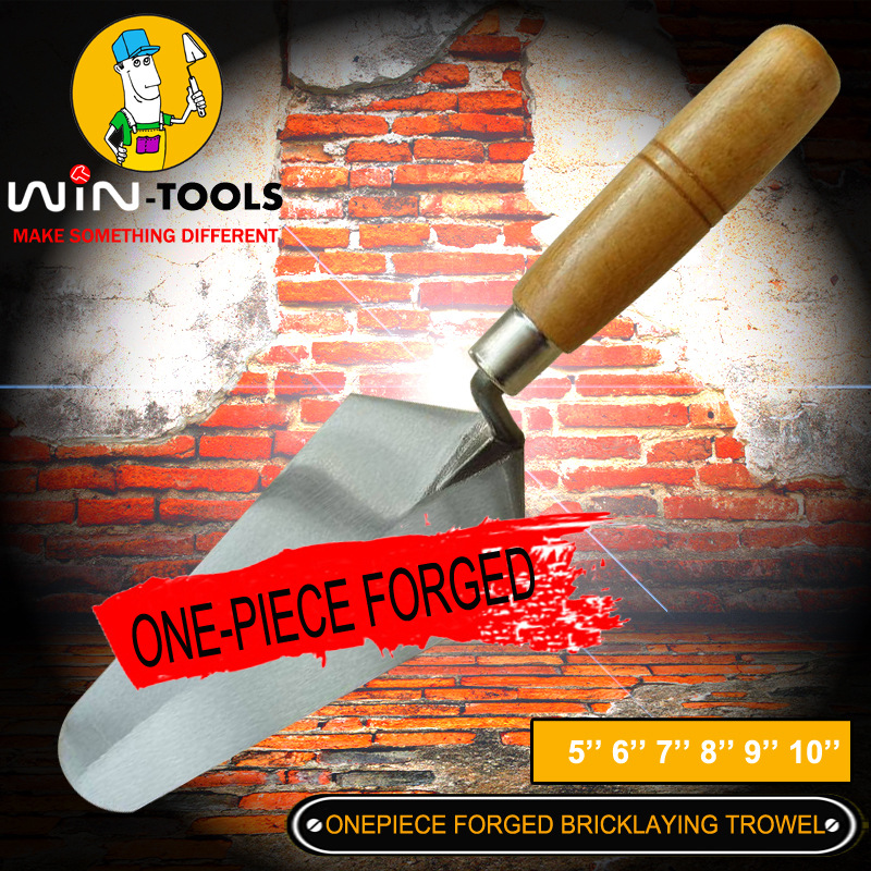 7”一体锻打锰榉木柄砌砖刀ONEPIECE FORGED BRICKLAYING TROWEL