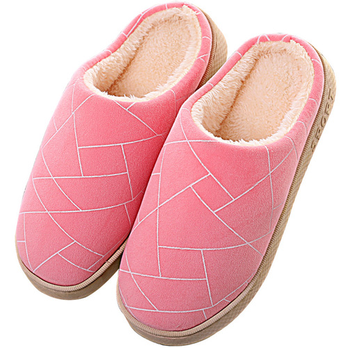 A powerful manufacturer!  Winter household cotton slippers for women thick-soled bags and heels for home indoor couples slippers for men to keep warm at home