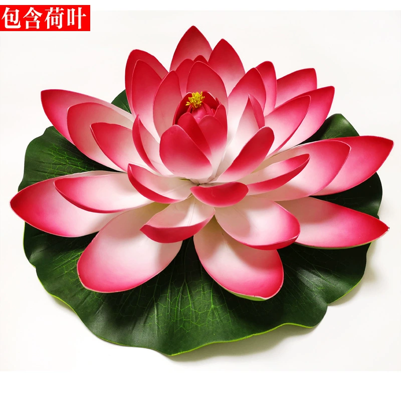 Artificial lotuses, water lilies, pond decor