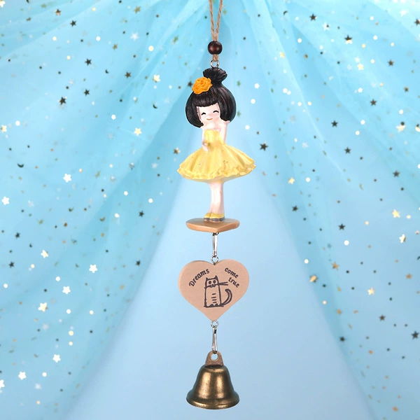 Little Girl Wind Bell-Yellow