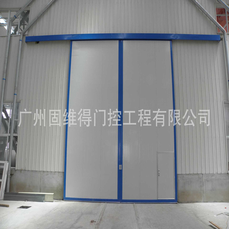 Zhuhai Industrial Sliding Door Warehouse Heavy-Duty Anti-Theft Steel Factory Entrance Door Production and Installation of Electric Doors