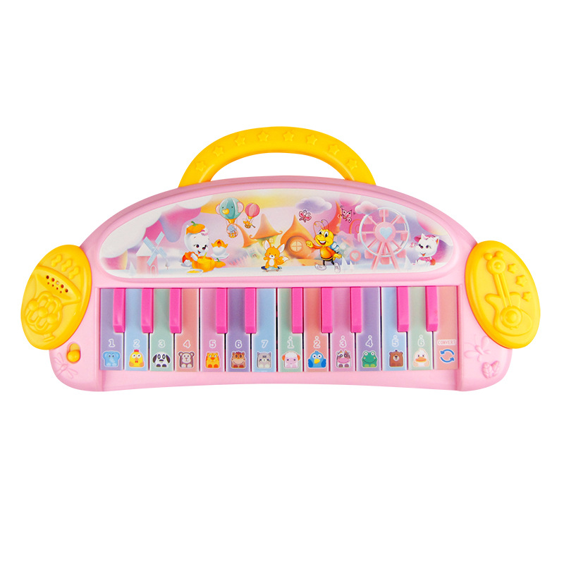 Nuevos juguetes educativos de educación temprana para niños música educación temprana 24 órgano electrónico clave instrumento musical de simulación para niños Venta caliente al por mayor