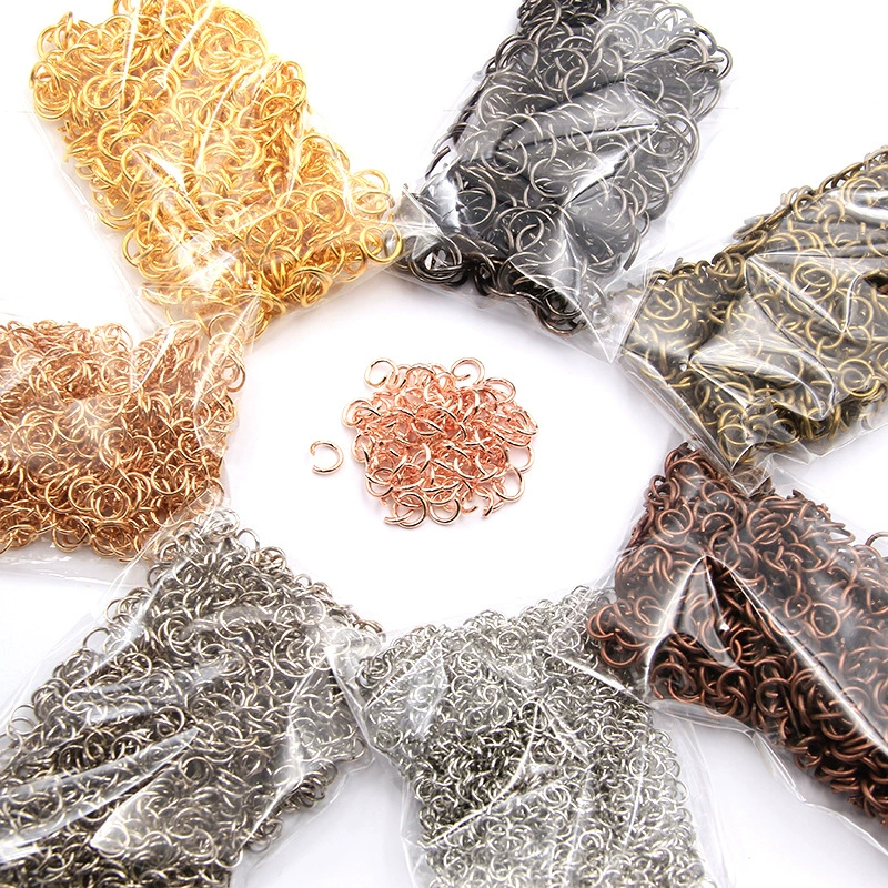 Золото ручной работы DIY материал металлическое соединение Открытое кольцо железное кольцо ювелирные изделия браслет закрытый рот одно кольцо подвесное кольцо