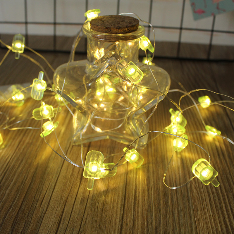 Ins Red de alambre de cobre rojo Cadena de luz LED habitación de niña luz decorativa Flamingo dormitorio decorativo Cadena de luz colgante luz pequeña luz de color