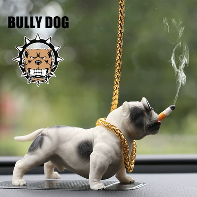 ornaments bully dog personality creative: Car ornaments