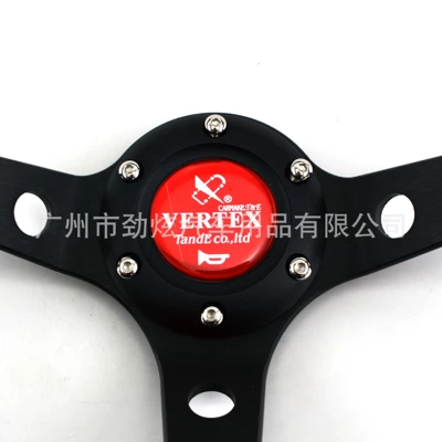 Genuine Leather Aluminum: Universal Steering wheel