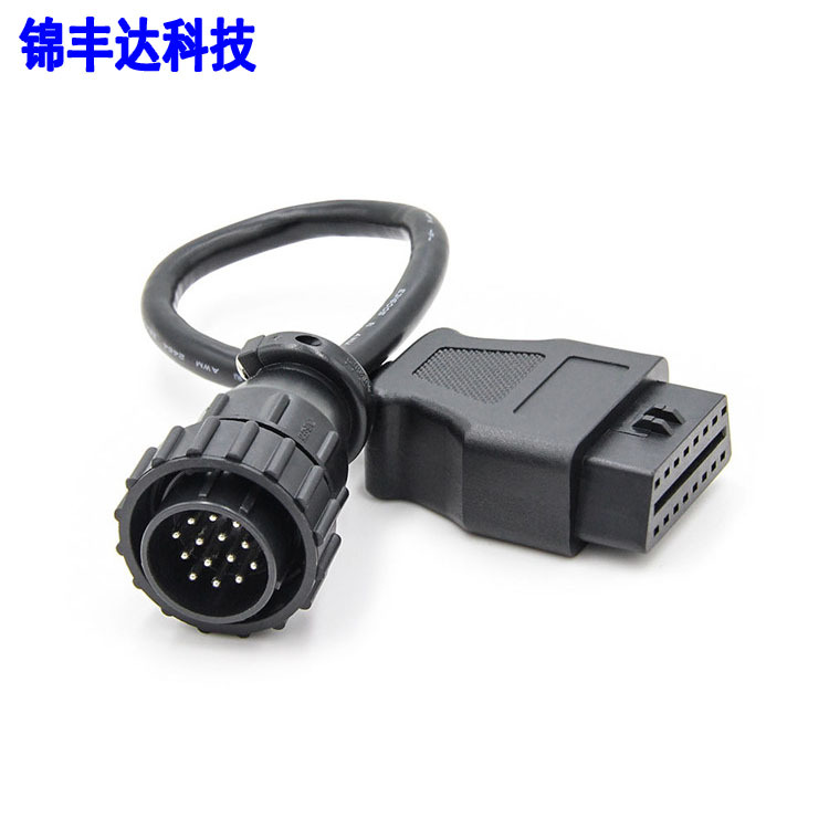 14pin for benz to OBD2 16pin 适用于奔弛 卡车转换线适用车辆