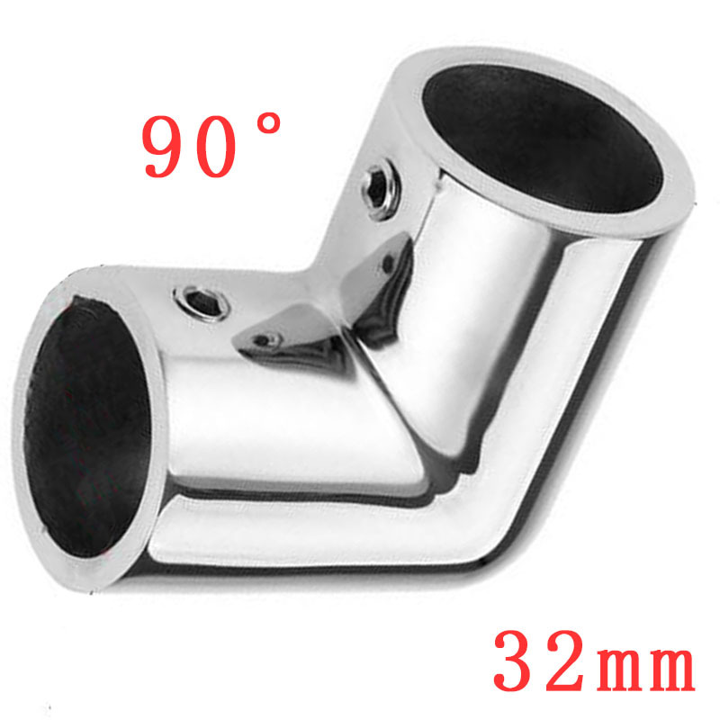 海洋船手扶配件90度32毫米弯头316不锈钢