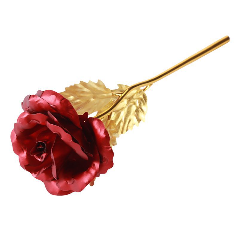 Oro Rosa 24K hoja de oro rosa artificial ramo creativo Día DE LA Madre Día de San Valentín Regalo de Cumpleaños fábrica al por mayor