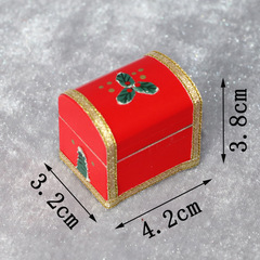 1:12 Scale Dollhouse Furniture Miniature Craft Model Accessories Wooden Red Christmas Box Gift