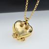 Cross -border new heart -shaped multi -layer box necklace DIY four -layer love photos pendant manufacturers spot wholesale