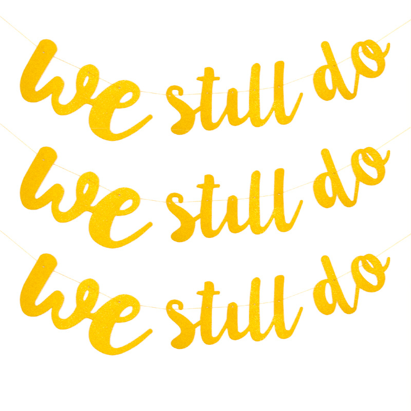 Compromiso decoración del banquete de boda origen suministro Europa y América todavía hacemos Glitter carta guirnalda al por mayor