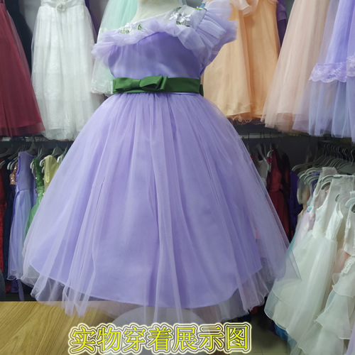 Children's ballgown petticoat flower child princess ball dress girl petticoat ballgown dress steel ring white petticoat stand