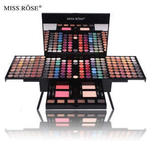 MISS ROSE (Оптовые продажи), пианино, тени для век, румяна, набор, комплект, база под макияж, коробка для косметики, 180 цветов