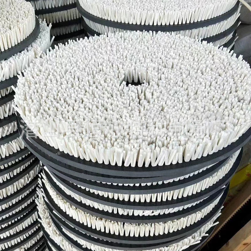 大盘刷 现货玻璃抛光圆盘刷 抛光革猪鬃混合穿线圆盘刷 可翻新