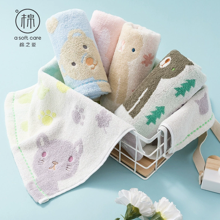 棉之爱 Cotton cartoon children's towel, 25×50cm