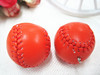 Baseball small keychain with zipper, European style, wholesale, 3.5cm