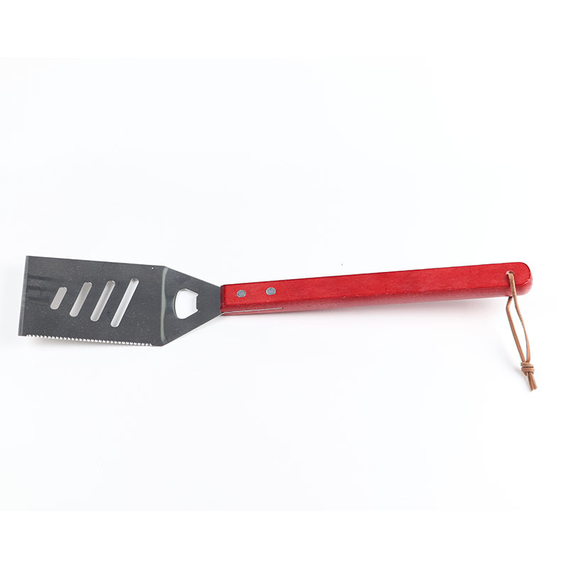 Directo de fábrica mango de madera parrilla traje 3-piece set combinación Parrilla de acero inoxidable barbacoa al aire libre barbacoa herramienta Accesorios