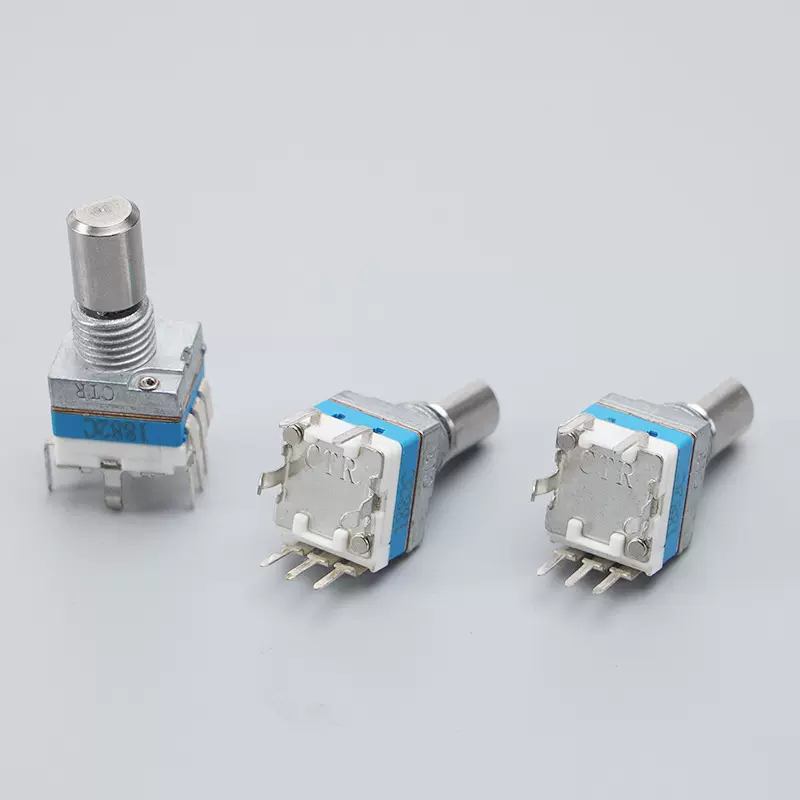 9mm增量型立式编码器360度旋转编码器单联按压开关编码器现货批发