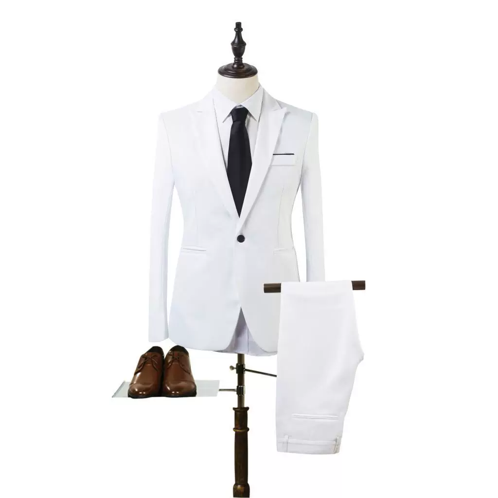 Set, men's classic suit jacket, Korean style