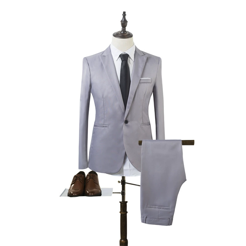 Set, men's classic suit jacket, Korean style