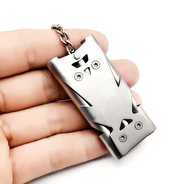 Stainless steel high decibel triple -tube training whistle survival…