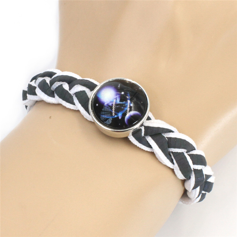 Cross-border lion shoelaces twelve constellations bracelet European and American popular chattering hot fashion woven bracelet factory Source