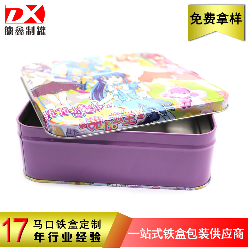 卡通动漫拼图铁盒包装 儿童玩具收纳铁罐 女孩玩具铁盒