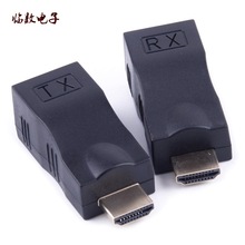 跨境 hdmi延长器30米单网线传输 HDMI转rj45信号放大传输器4K30hz