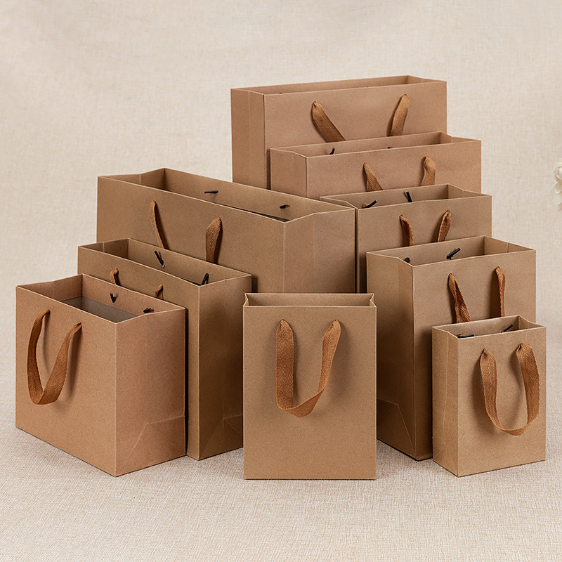 Ready-Made Clothing Shopping Bags Kraft Paper Tote Bags Gift Logo Advertising Packaging Tote Paper Bags Ready-Made Clothing Shopping Bags Kraft Paper Tote Bags Gift Logo Advertising Packaging Tote Paper Bags
