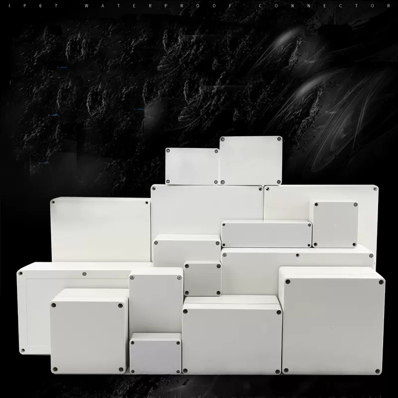 厂家直销ABS塑料防水接线盒带固定耳朵防水盒IP65方型电线