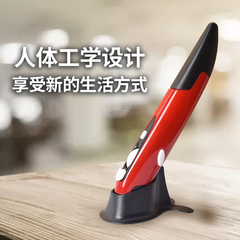 Эргономичная вертикальная беспроводная ручная мышь Pen, 2.4G & Bluetooth, DPI 800–1600, компактный готовый к подарку