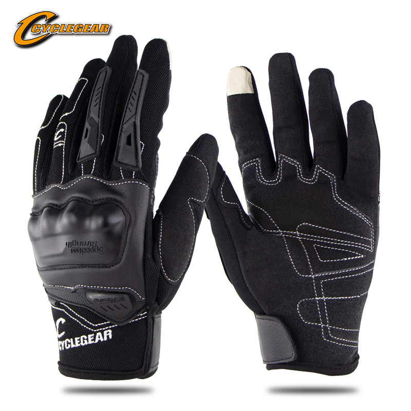 Motorcycle riding gloves, anti slip and anti fall racing gloves, equipment touch screen gloves CG668 (English version)