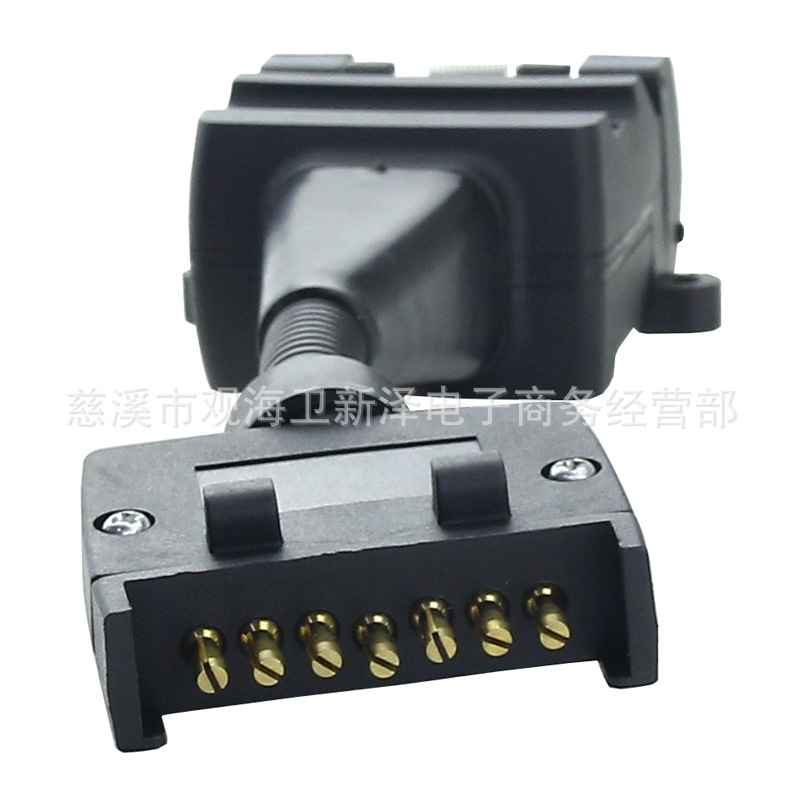 Estándar australiano cross-country camping RV Yacht remolque conector de alimentación núcleo de 7 pines a núcleo de 12 hoyos adaptador estándar australiano