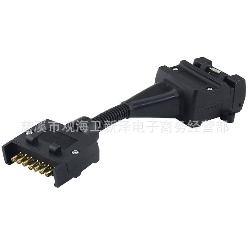 Estándar australiano cross-country camping RV Yacht remolque conector de alimentación núcleo de 7 pines a núcleo de 12 hoyos adaptador estándar australiano
