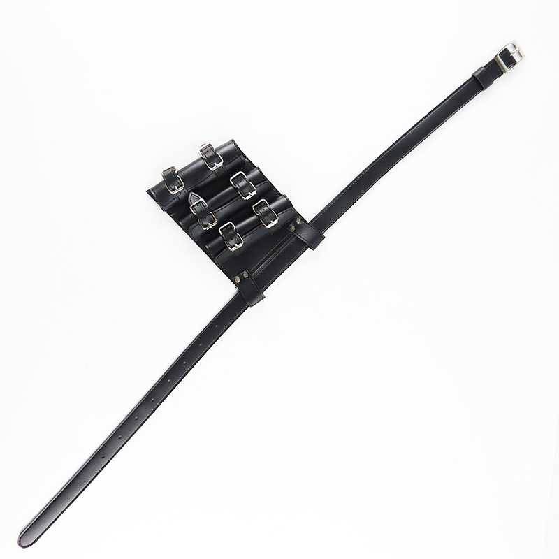 Cosplay anime espada pu cuero espada Correa mochila cinturón cuchillo colgando dispositivo de fijación