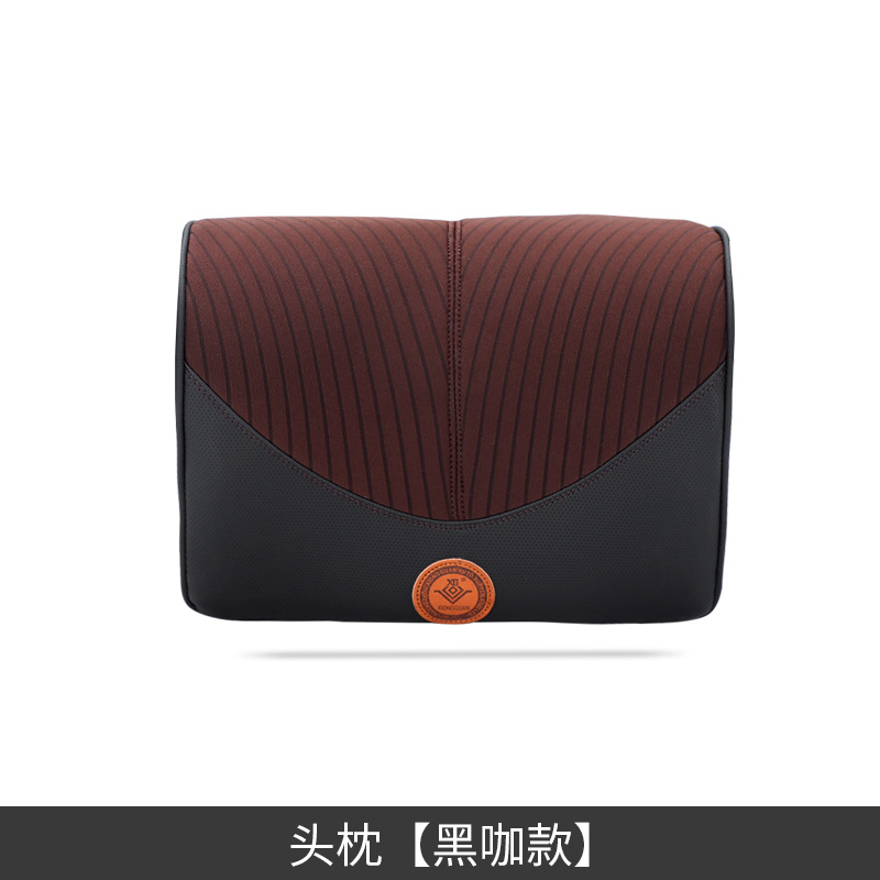 Coche reposacabezas coche cuello almohada coche memoria algodón cervical almohada coche suministros al por mayor color negro a juego pelo