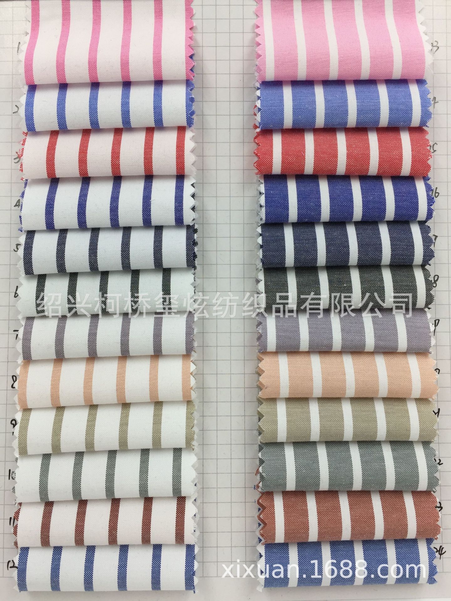 涤棉色织条子布 格子布 条纹衬衫面料 厂家直销现货供应