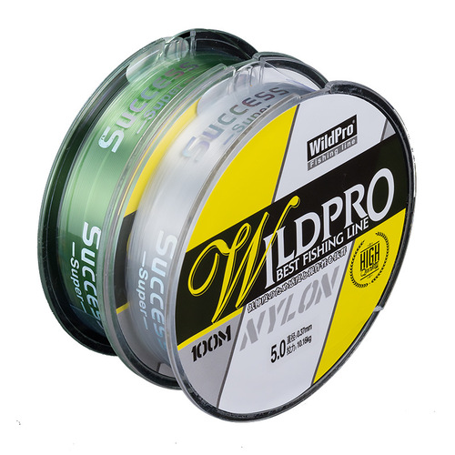 wildPro Japanese raw silk fishing main line sub-line high-strength transparent nylon line 100 meters Taiwan fishing plastic fishing line