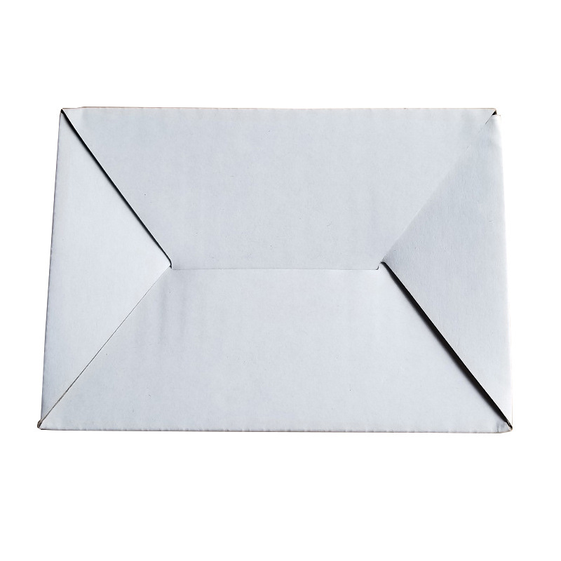 Caja blanca de cartón en stock caja de embalaje dura de tres capas caja de embalaje de papel Kraft corrugado expreso caja blanca